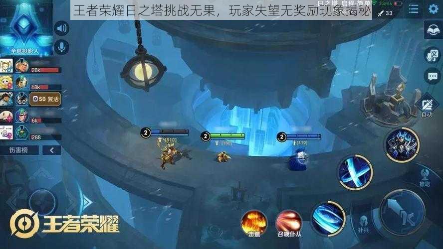 王者荣耀日之塔挑战无果,玩家失望无奖励现象揭秘