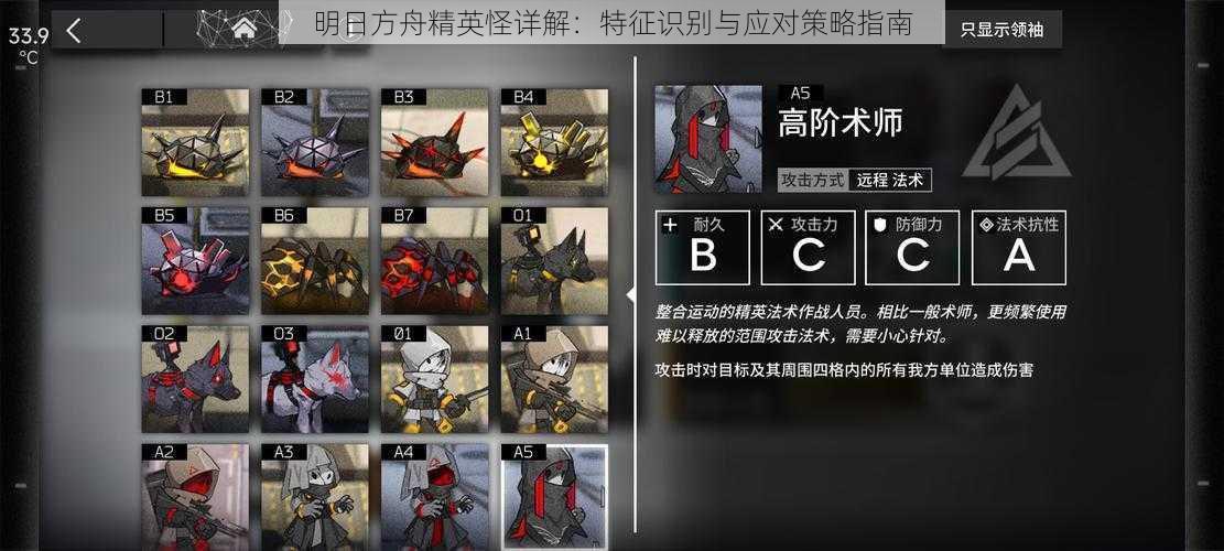 明日方舟精英怪详解:特征识别与应对策略指南