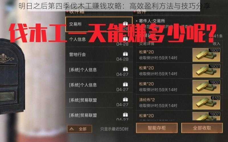 明日之后第四季伐木工赚钱攻略:高效盈利方法与技巧分享