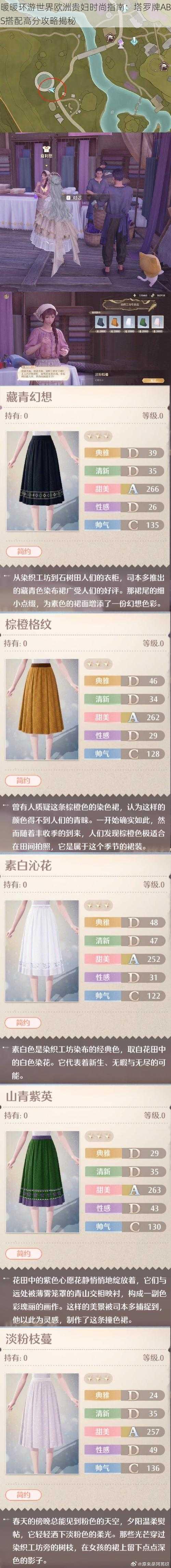 暖暖环游世界欧洲贵妇时尚指南:塔罗牌ABS搭配高分攻略揭秘