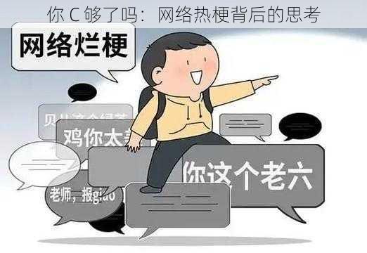 你 C 够了吗:网络热梗背后的思考