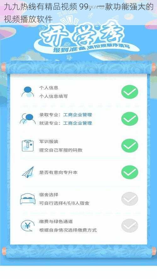 九九热线有精品视频 99,一款功能强大的视频播放软件