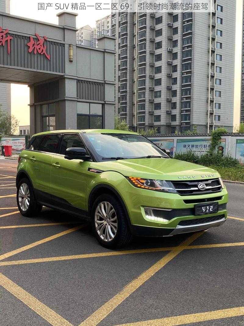 国产 SUV 精品一区二区 69:引领时尚潮流的座驾