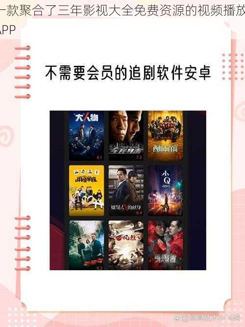 一款聚合了三年影视大全免费资源的视频播放 APP