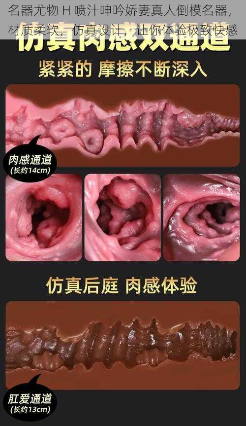 名器尤物 H 喷汁呻吟娇妻真人倒模名器,材质柔软,仿真设计,让你体验极致快感