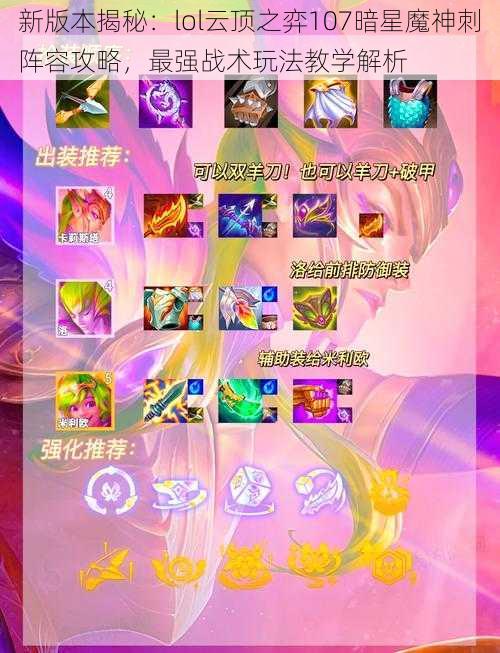 新版本揭秘:lol云顶之弈107暗星魔神刺阵容攻略,最强战术玩法教学解析
