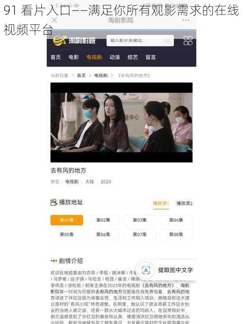 91 看片入口——满足你所有观影需求的在线视频平台