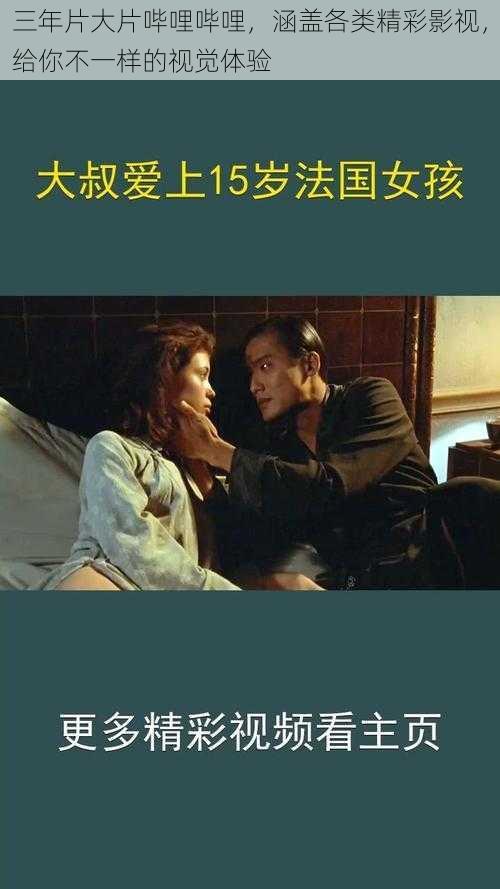 三年片大片哔哩哔哩,涵盖各类精彩影视,给你不一样的视觉体验