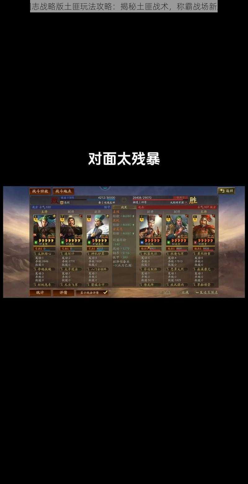 三国志战略版土匪玩法攻略:揭秘土匪战术,称霸战场新篇章