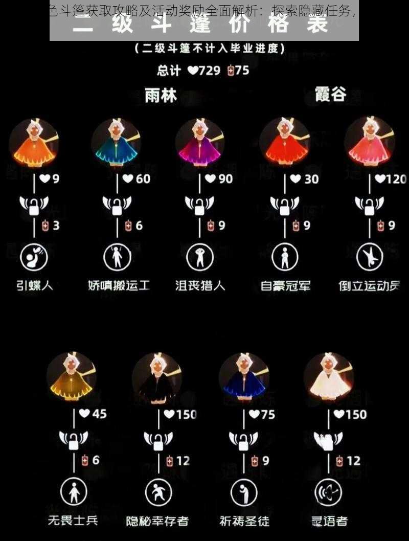 光遇黑色斗篷获取攻略及活动奖励全面解析:探索隐藏任务,赢取限定道具