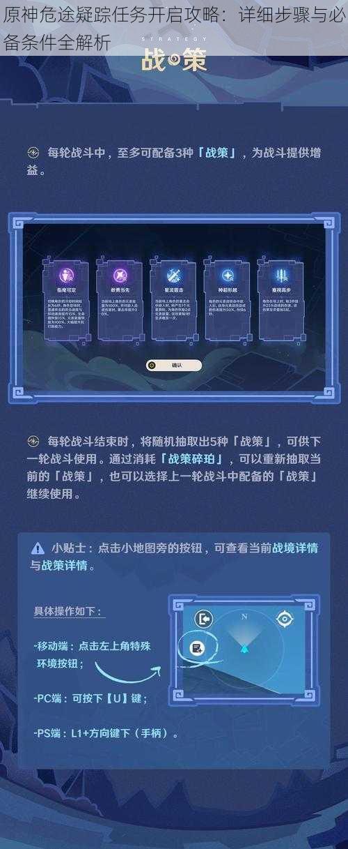 原神危途疑踪任务开启攻略：详细步骤与必备条件全解析