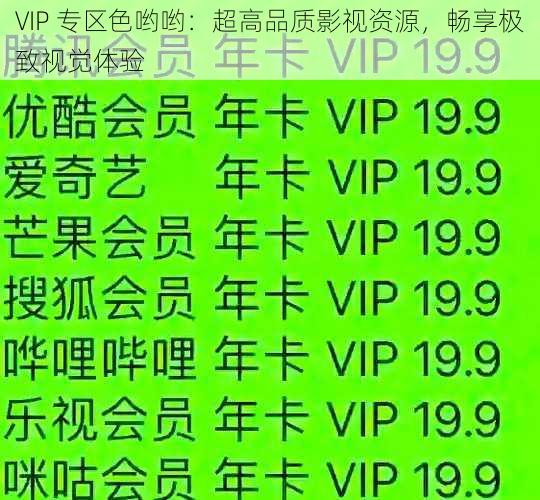 VIP 专区色哟哟:超高品质影视资源,畅享极致视觉体验