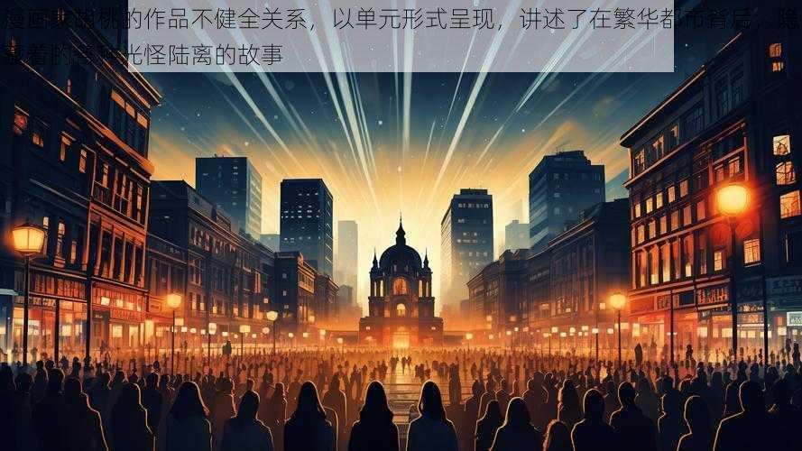 漫画家胡桃的作品不健全关系,以单元形式呈现,讲述了在繁华都市背后,隐藏着的各种光怪陆离的故事