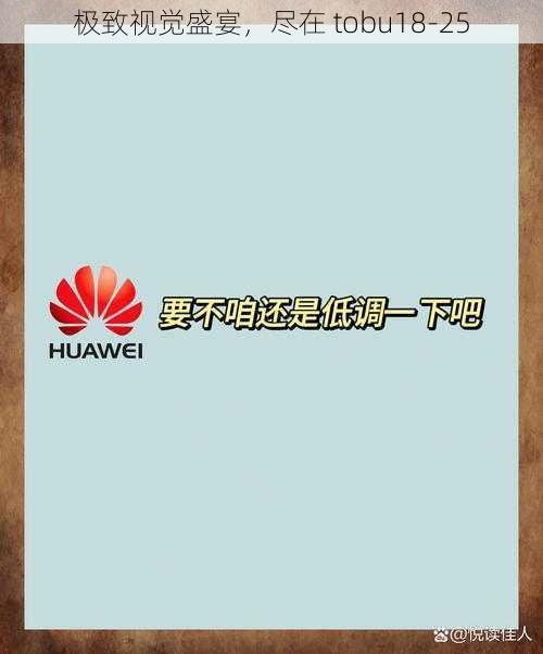 极致视觉盛宴，尽在 tobu18-25