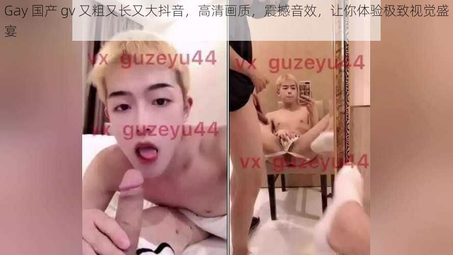 Gay 国产 gv 又粗又长又大抖音,高清画质,震撼音效,让你体验极致视觉盛宴
