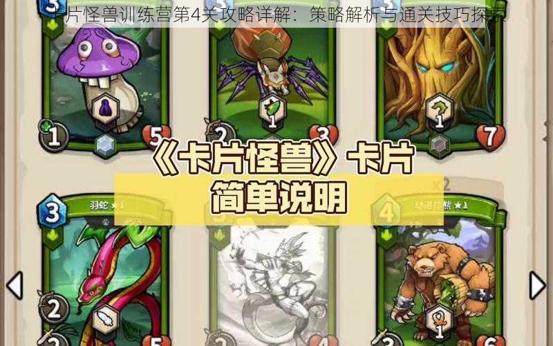 卡片怪兽训练营第4关攻略详解:策略解析与通关技巧探索