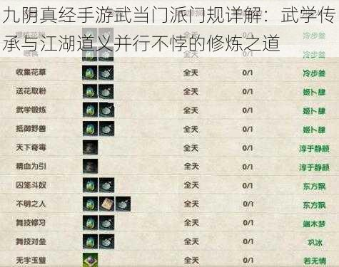 九阴真经手游武当门派门规详解:武学传承与江湖道义并行不悖的修炼之道