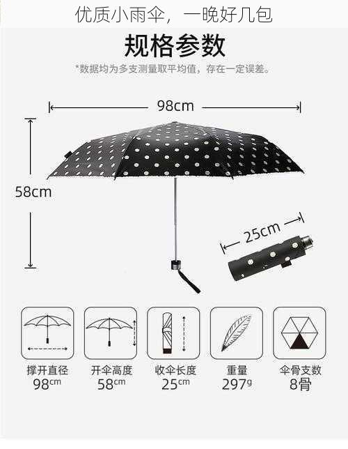 优质小雨伞,一晚好几包
