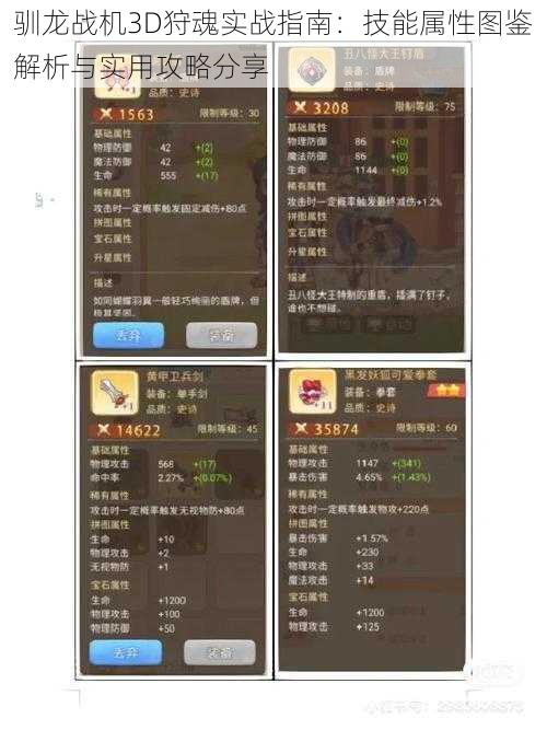 驯龙战机3D狩魂实战指南:技能属性图鉴解析与实用攻略分享