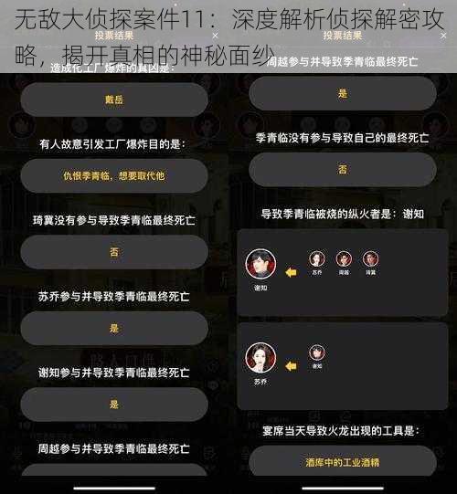 无敌大侦探案件11:深度解析侦探解密攻略,揭开真相的神秘面纱