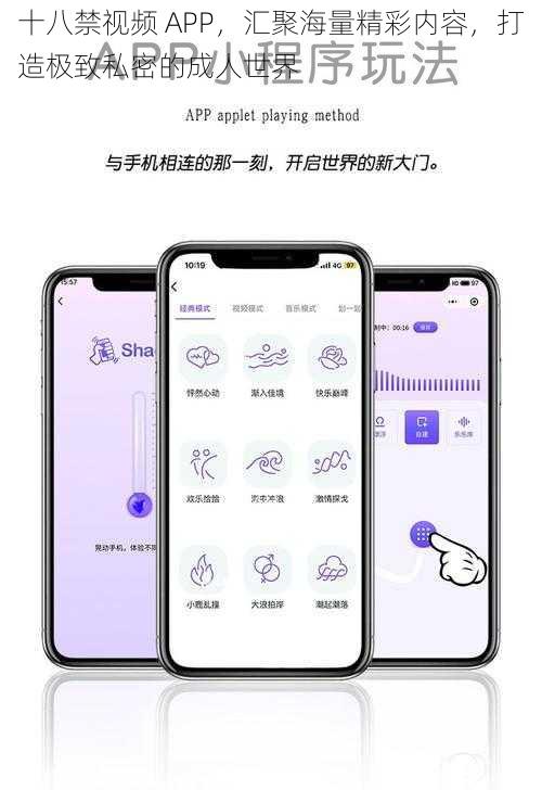 十八禁视频 APP,汇聚海量精彩内容,打造极致私密的成人世界