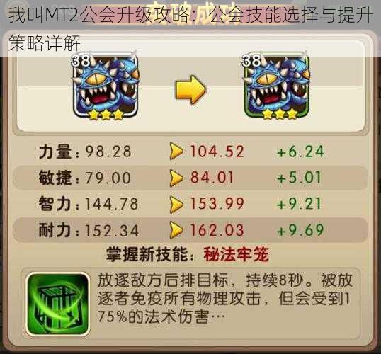 我叫MT2公会升级攻略:公会技能选择与提升策略详解