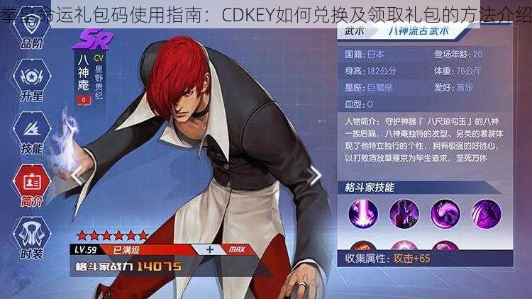 拳皇命运礼包码使用指南:CDKEY如何兑换及领取礼包的方法介绍