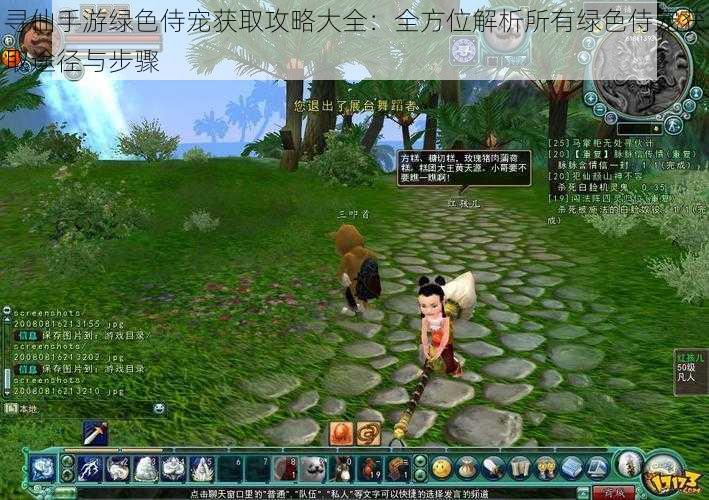 寻仙手游绿色侍宠获取攻略大全:全方位解析所有绿色侍宠获取途径与步骤