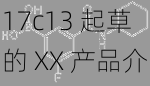17c13 起草的 XX 产品介绍