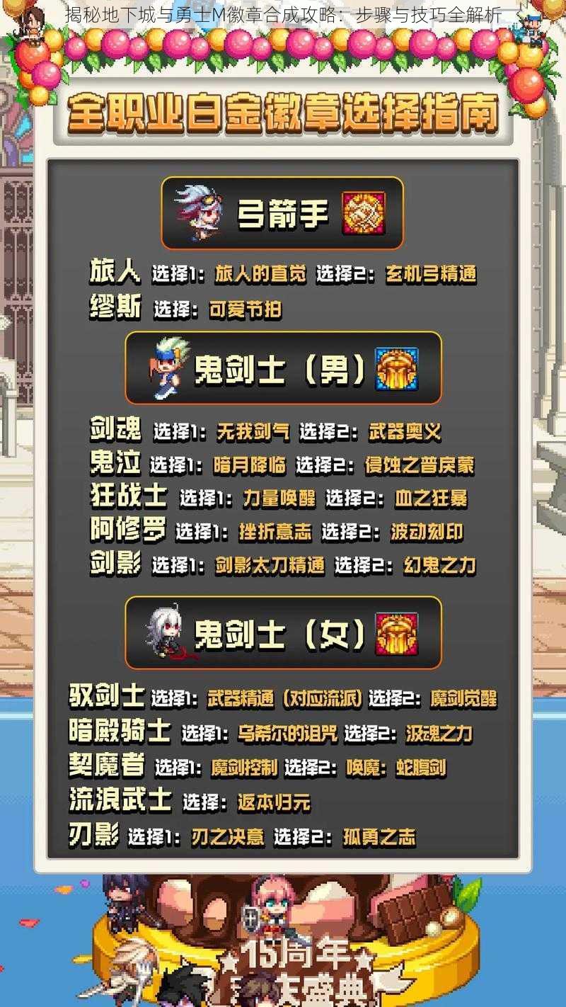 揭秘地下城与勇士M徽章合成攻略:步骤与技巧全解析