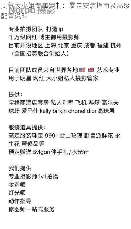 贵气大小姐专属定制:暴走安装指南及高级配置说明