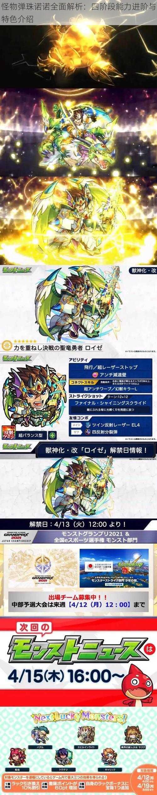 怪物弹珠诺诺全面解析:四阶段能力进阶与特色介绍