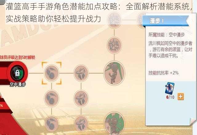 灌篮高手手游角色潜能加点攻略:全面解析潜能系统,实战策略助你轻松提升战力