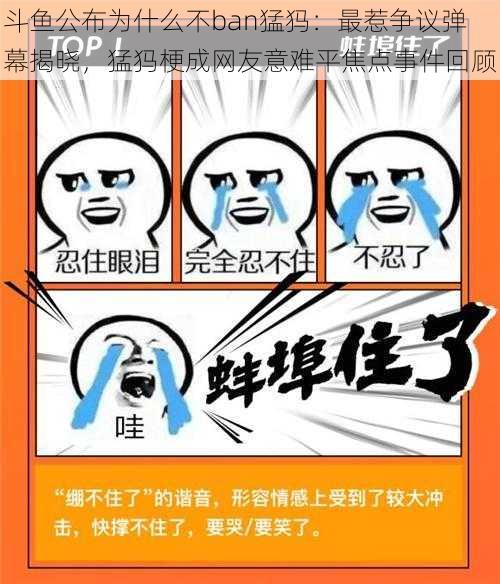 斗鱼公布为什么不ban猛犸:最惹争议弹幕揭晓,猛犸梗成网友意难平焦点事件回顾