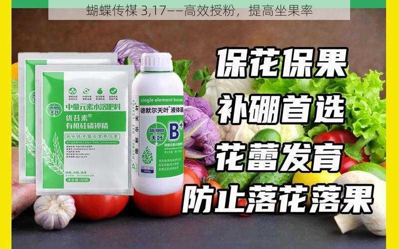 蝴蝶传禖 3,17——高效授粉,提高坐果率