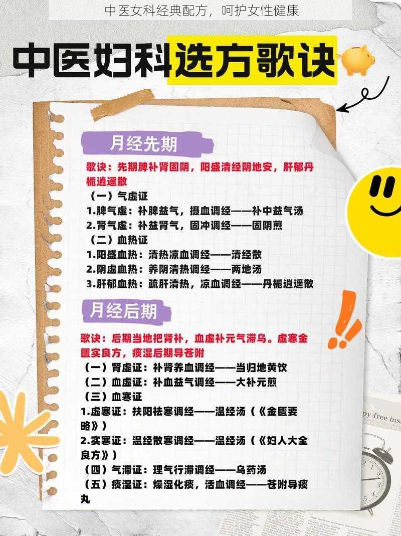 中医女科经典配方,呵护女性健康
