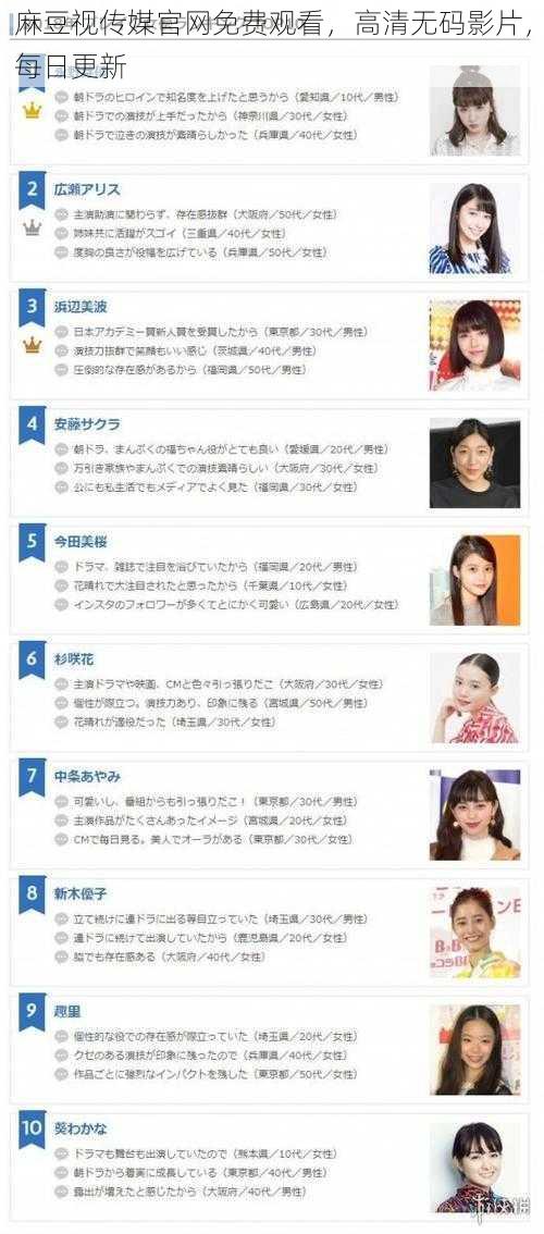麻豆视传媒官网免费观看,高清无码影片,每日更新