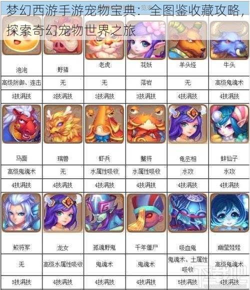 梦幻西游手游宠物宝典:全图鉴收藏攻略,探索奇幻宠物世界之旅