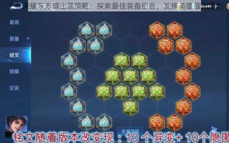 王者荣耀东方曜出装策略:探索最佳装备组合,发挥英雄最大潜力