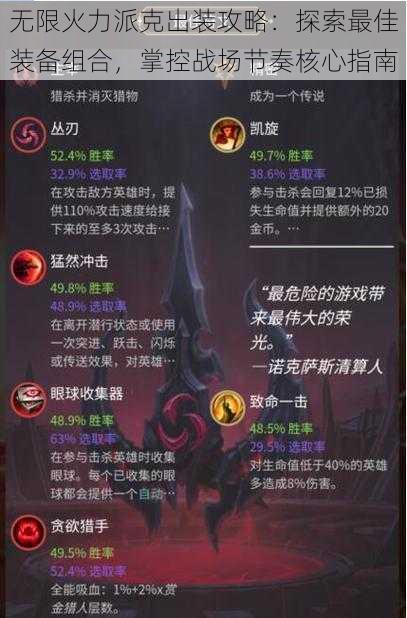 无限火力派克出装攻略:探索最佳装备组合,掌控战场节奏核心指南