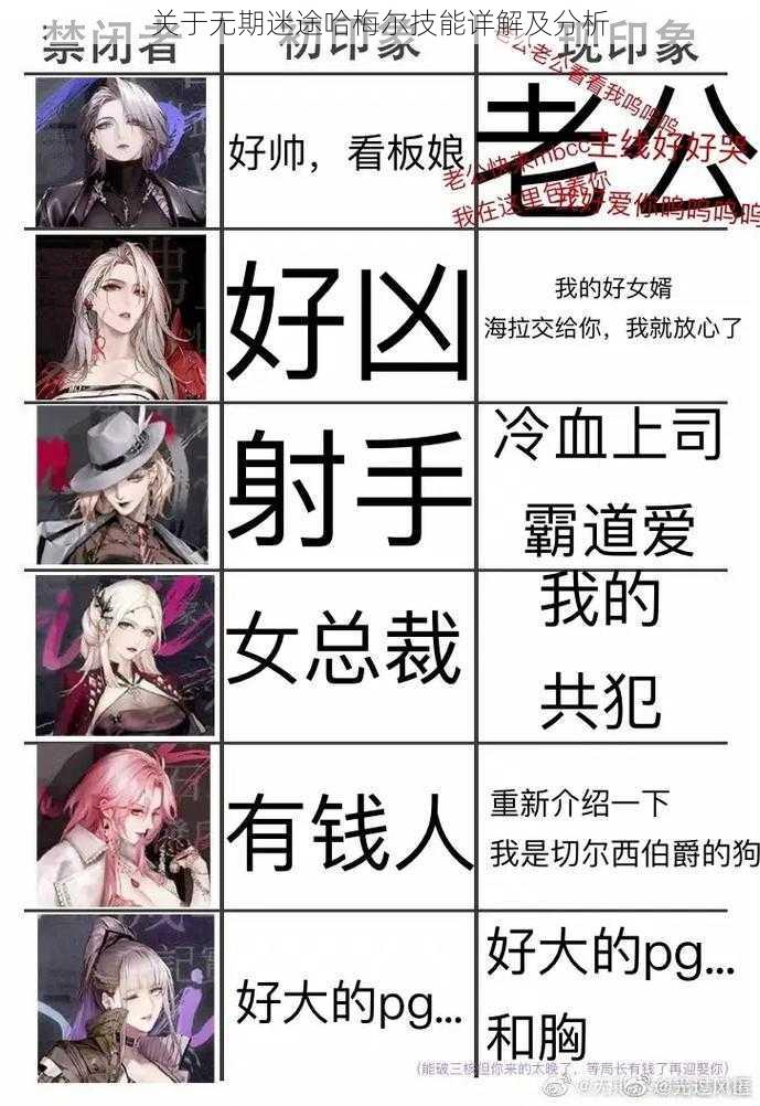 关于无期迷途哈梅尔技能详解及分析