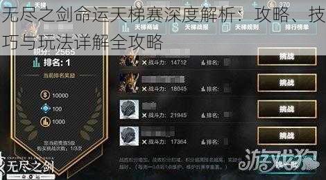 无尽之剑命运天梯赛深度解析:攻略、技巧与玩法详解全攻略