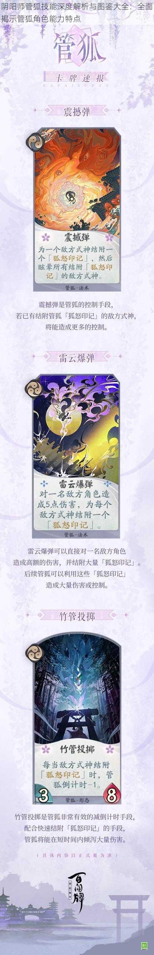 阴阳师管狐技能深度解析与图鉴大全:全面揭示管狐角色能力特点