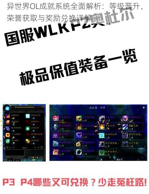 异世界OL成就系统全面解析:等级晋升、荣誉获取与奖励兑换详解