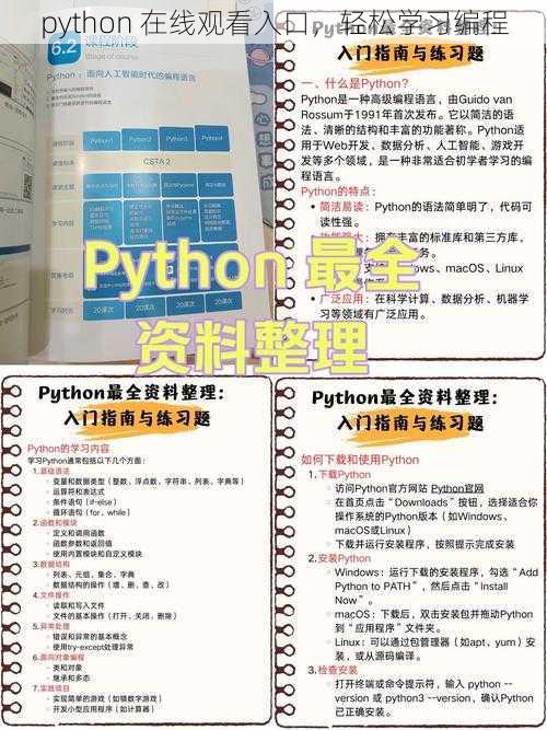 python 在线观看入口,轻松学习编程