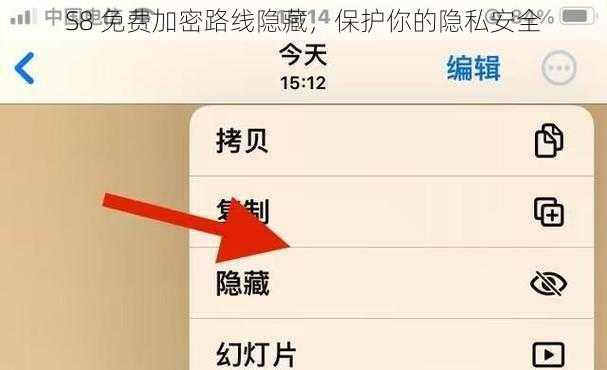 S8 免费加密路线隐藏,保护你的隐私安全