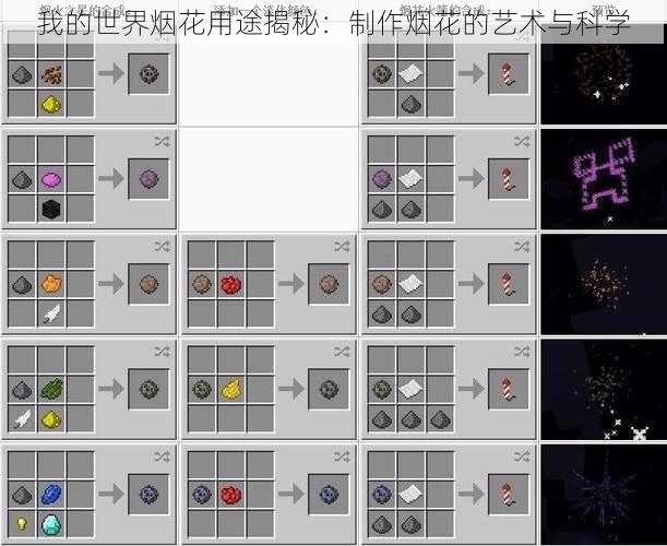 我的世界烟花用途揭秘:制作烟花的艺术与科学