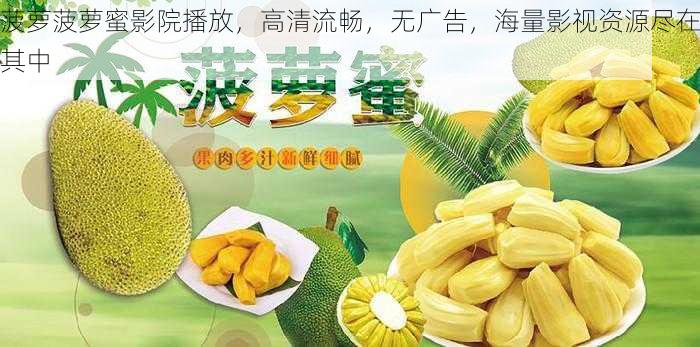 菠萝菠萝蜜影院播放,高清流畅,无广告,海量影视资源尽在其中