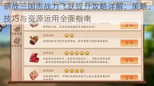 萌战三国志战力飞跃提升攻略详解:策略、技巧与资源运用全面指南