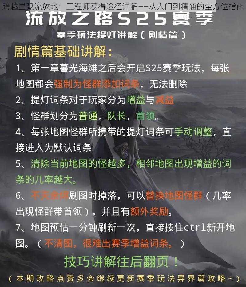 跨越星弧流放地:工程师获得途径详解——从入门到精通的全方位指南